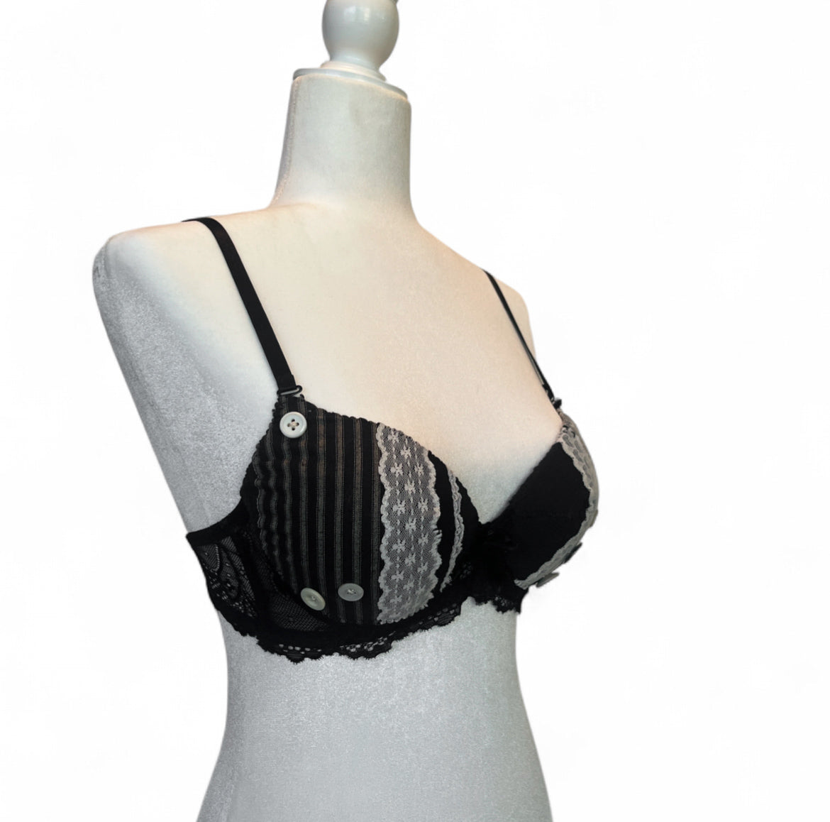 Lace Pinstripe Top