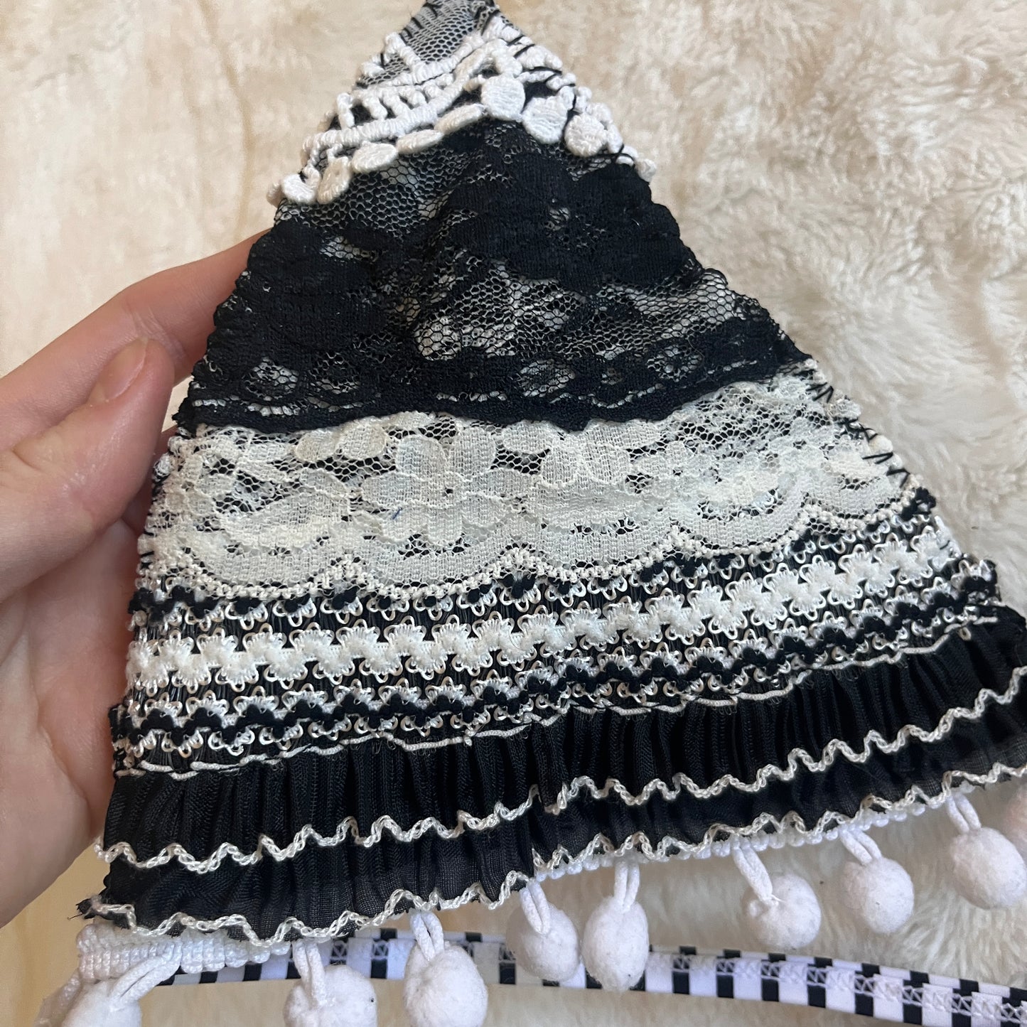 Striped Lace Top