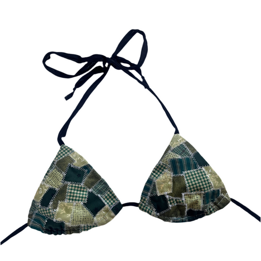 Green Patchwork Top