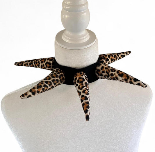 Cheetah Print Spike Choker
