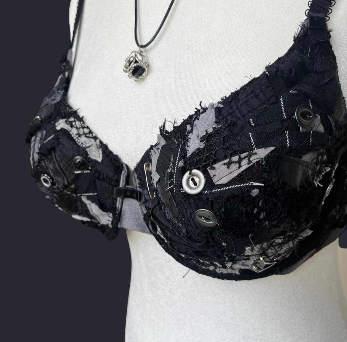 Black/Silver Post Apocalyptic Top