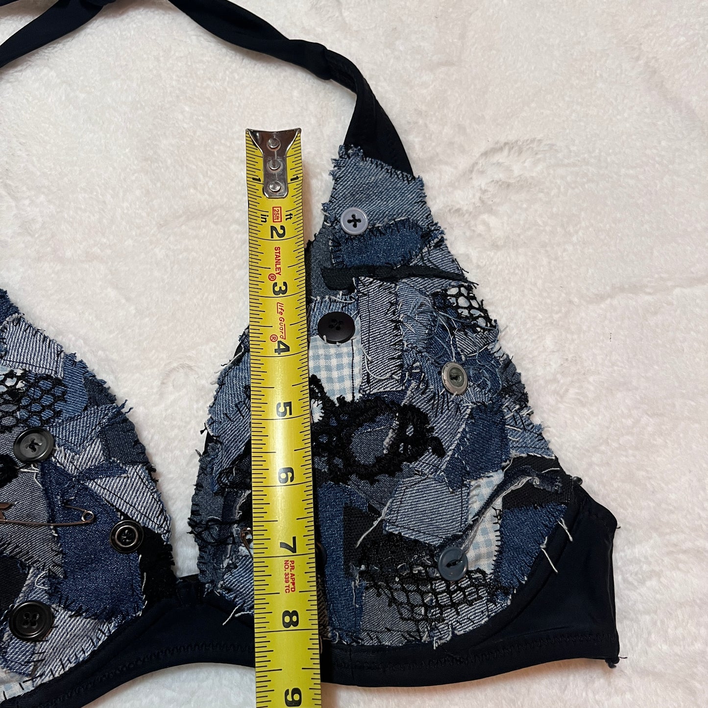 Denim Patchwork Top
