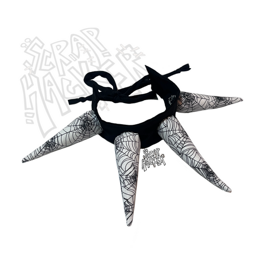 Spiderweb Plush Spike Choker